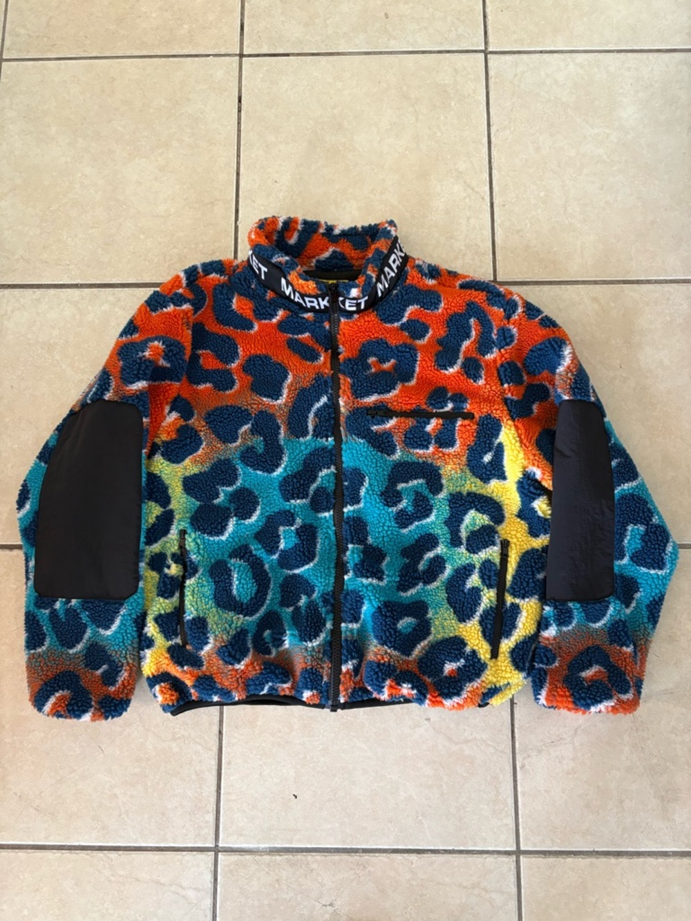 Market Animal Print Sherpa Jacket Size Medium